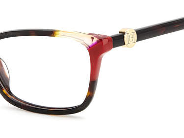 Designer Women Carolina Herrera Eyeglasses: 0114 - Havana Red- SpecSMART Eye Clinic (Zoom View)